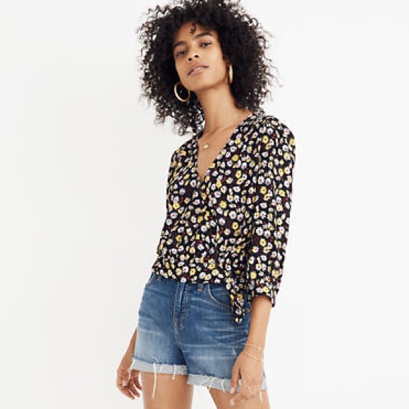 Madewell Tops - Madewell Floral Wrap Top